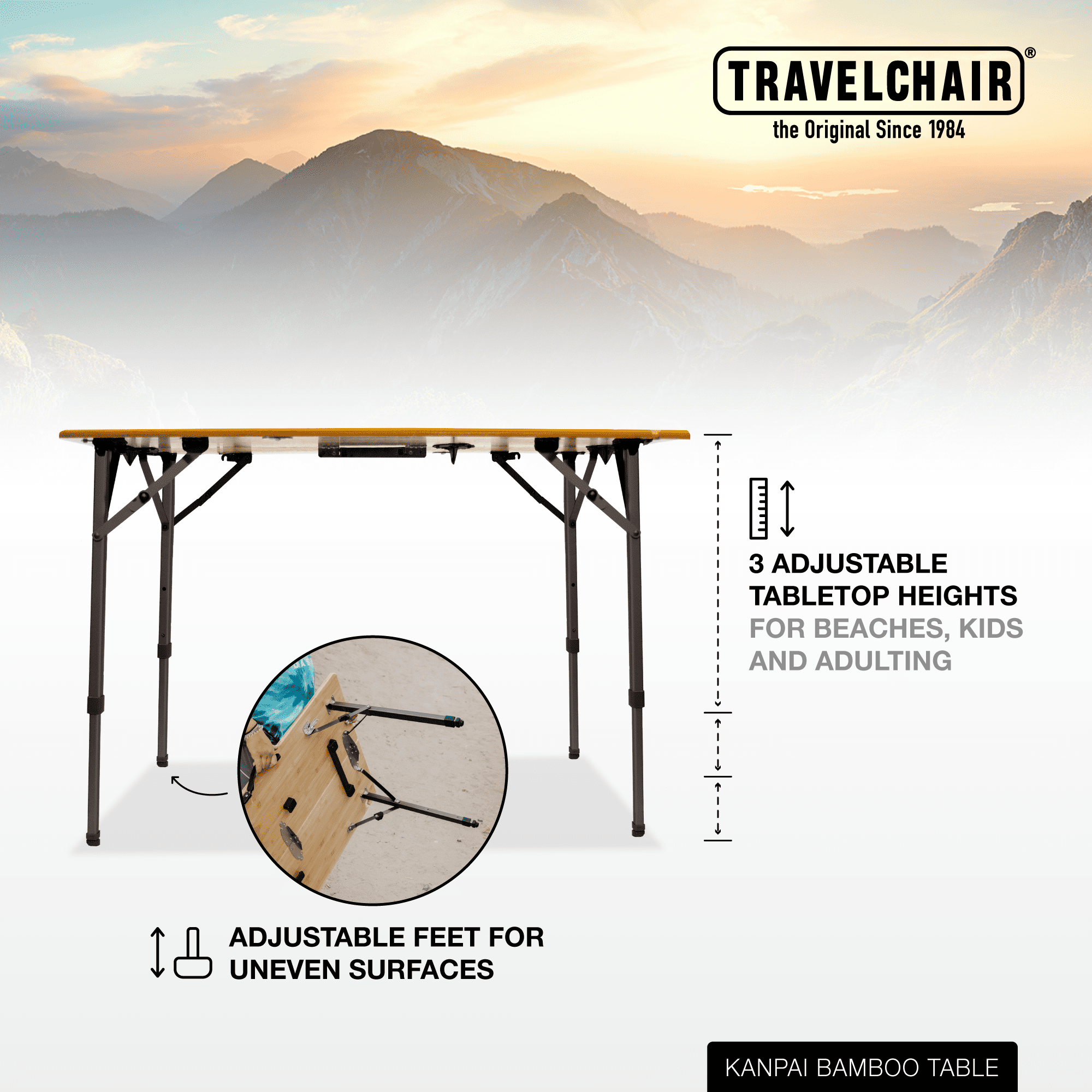 Kanpai Bamboo Table - Travel Chair
